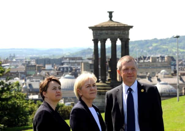 Ruth Davidson, former Scottish Labour leader Johann Lamont and Willie Rennie  pledged their support for further devolution before the referendum. Picture: TSPL