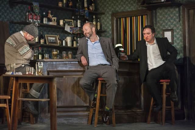Darragh Kelly, Frank McCusker and Gary Lydon star as Jack, Jim and Finbar in Conor McPhersons The Weir. Picture: Drew Farrell