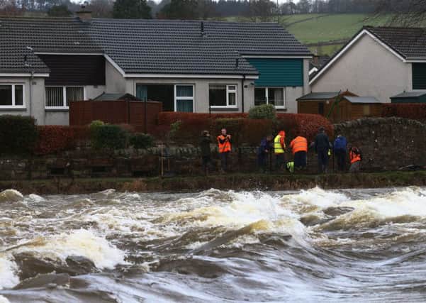 Flooding in Peebles. Picture: Getty