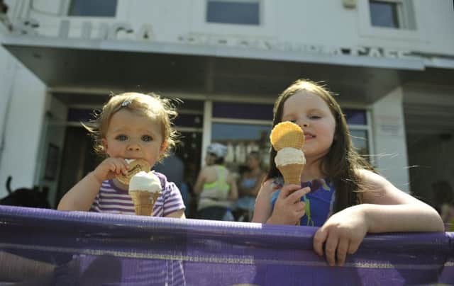 The Lucas ice-cream parlour is expecting a busy weekend. Picture: Phil Wilkinson
