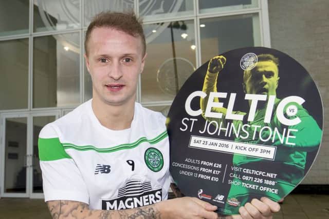 Leigh Griffiths looks ahead to Celtic's clash with St Johnstone. Picture: SNS