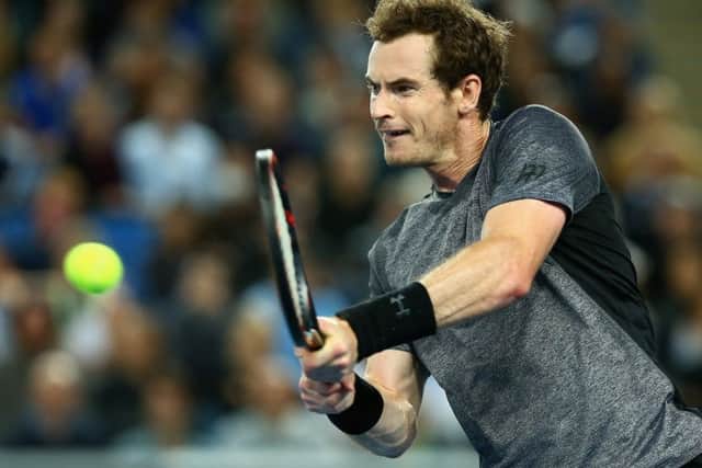 Andy Murray faced a tougher challenge than expected, but fought his way through to the fourth round. Picture: AFP