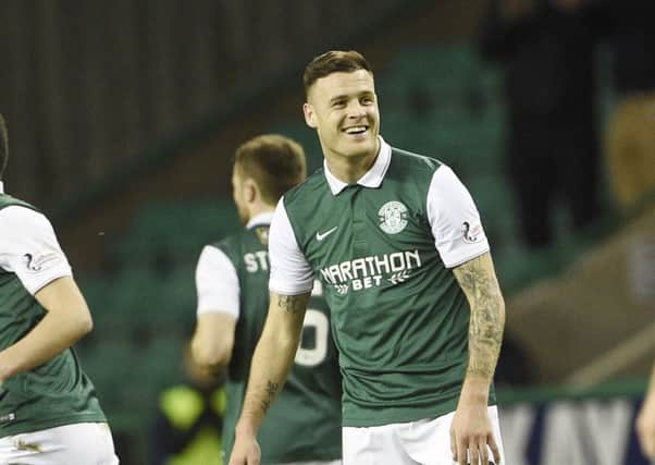 Anthony Stokes smiles after scoring on his debut. Picture: TSPL