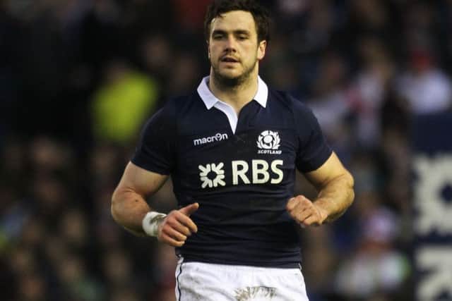 Scotland centre Alex Dunbar was injured in Glasgow's win over Racing 92. Picture: Lynne Cameron/PA Wire.