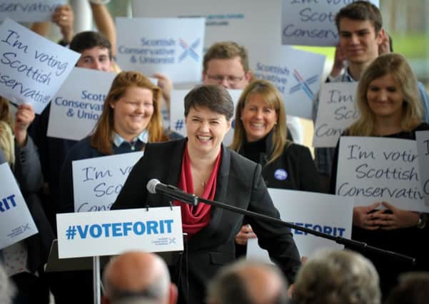 The Scottish Conservatives are gaining ground on Scottish Labour. Picture: Jane Barlow