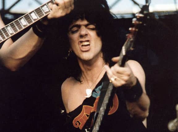 Jimmy Bain, performing in Sacramento, CA, in August 1983. Picture: Dana Wullenwaber