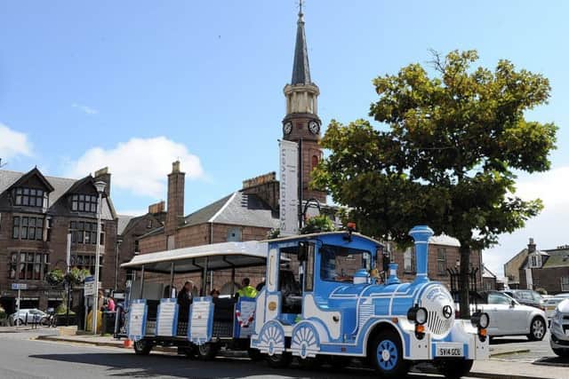 Stonehaven tourist land train at the town square. 
Picture by KEVIN EMSLIE