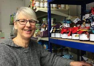 Angie Foster is one of the volunteers and producers who sells her wares in BÃ¹th Bharraigh, a shop on Barra which stocks local foods and crafts