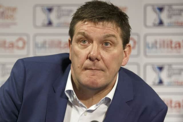 St Johnstone Manager Tommy Wright looks ahead of this weekend's League Cup semi-final against Hibs: Picture: Perthshire Picture Agency