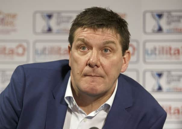 St Johnstone Manager Tommy Wright looks ahead of this weekend's League Cup semi-final against Hibs: Picture: Perthshire Picture Agency