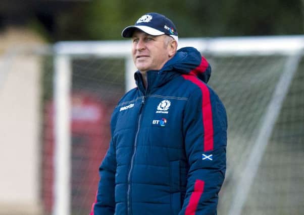 Scotland coach Jason O'Halloran at training in St Andrews. Picture: Gary Hutchison/SNS/SRU