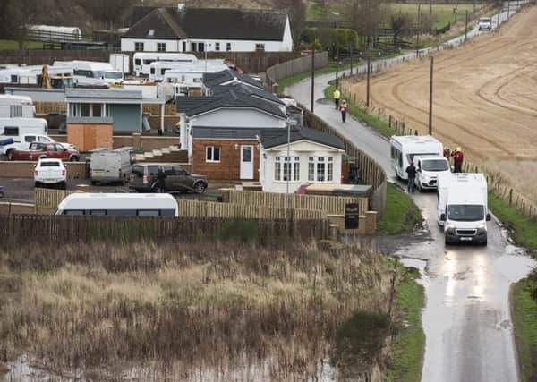 Travellers at the North Esk Park in St Cyrus say their site remained dry during Storm Frank