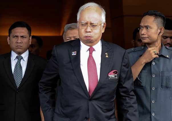 Najib Razak paid back all but $61m of the donation. Picture: AFP/Getty