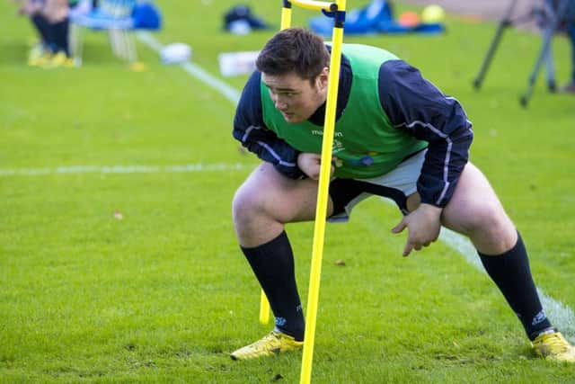 The 20-year-old would  be the fourth youngest prop in Scottish history if he features in the Six Nations. Picture: SNS