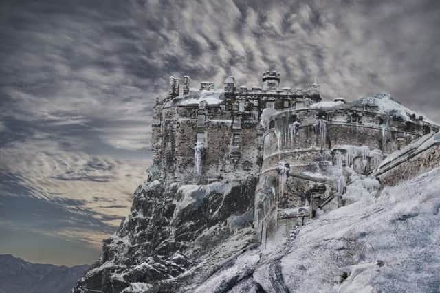 A frozen Edinburgh Castle. Picture: James Dawes/ British Gas