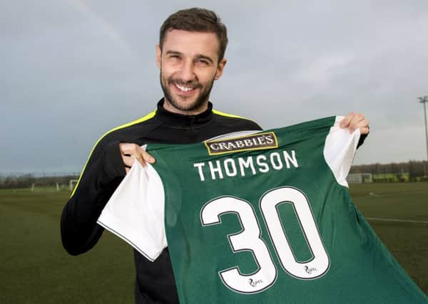 New Hibs signing Kevin Thomson says winning the League Cup would be a dream. Picture: Craig Foy/SNS