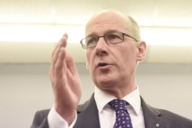 Finance Secretary John Swinney called the figures 'a mixed picture.' Picture: Greg Macvean