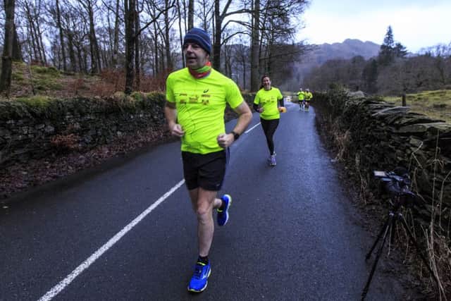 The runner is hoping to raise over Â£15,000 for children's charity Brathay Trust. Image: Martin Campbell