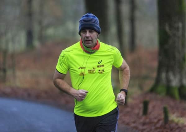 Melrose man Chris Renton is currently in training for the '10 in 10' challenge, where marathon-runners run 10 marathons in as many days. This is his third such event. Image: Martin Campbell