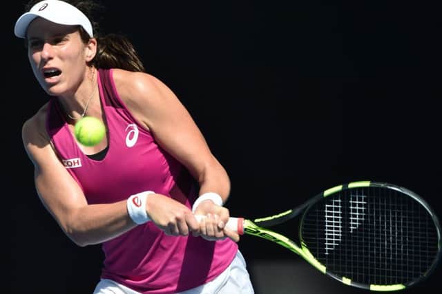 Johanna Konta lost in straight sets to Germany's Angelique Kerber. Picture: AFP/Getty Images