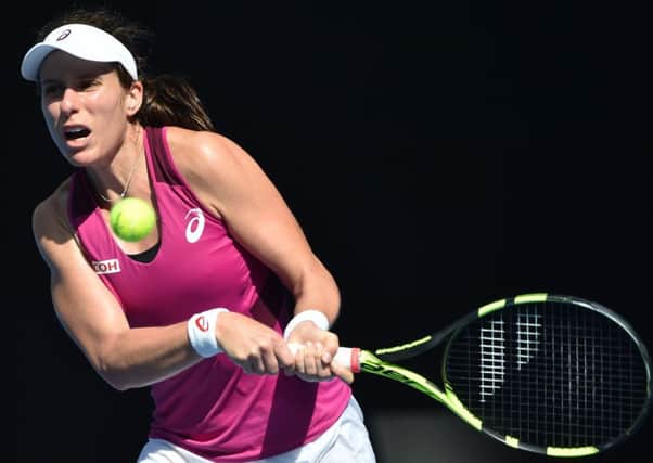 Johanna Konta lost in straight sets to Germany's Angelique Kerber. Picture: AFP/Getty Images