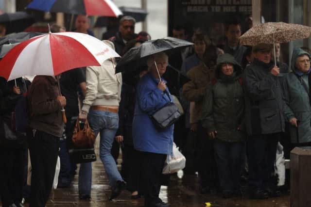 Heavy rain affected revenues at First Bus. Picture: Ian Rutherford