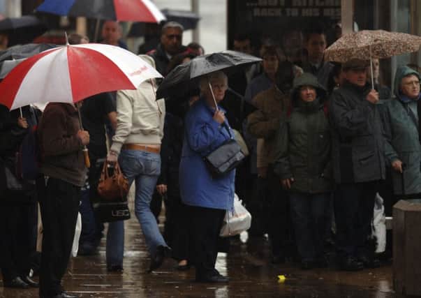 Heavy rain affected revenues at First Bus. Picture: Ian Rutherford