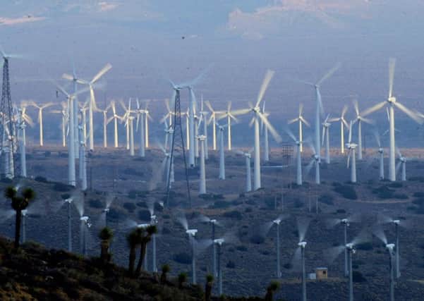The value of green energy deals rose more than a quarter in North America. Picture: AP Photo/Reed Saxon