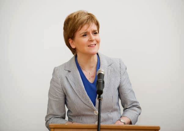 First Minister Nicola Sturgeon. Picture: John Devlin