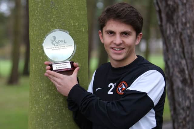 Charlie Telfer has won a young player of the month award during his time at Tannadice so far. Picture: Contributed