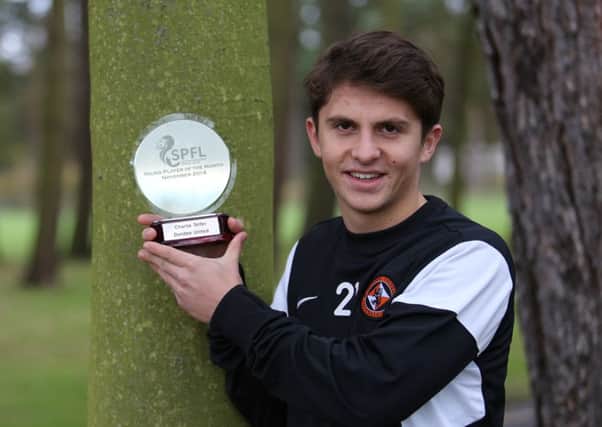 Charlie Telfer has won a young player of the month award during his time at Tannadice so far. Picture: Contributed