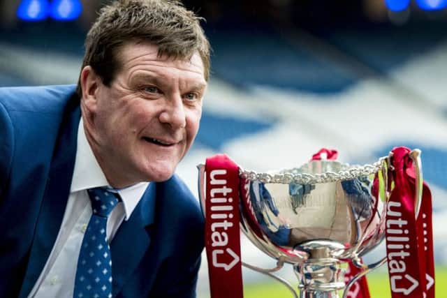 St Johnstone manager Tommy Wright looks ahead to his club's League Cup semi-final clash with Hibs. Picture: SNS