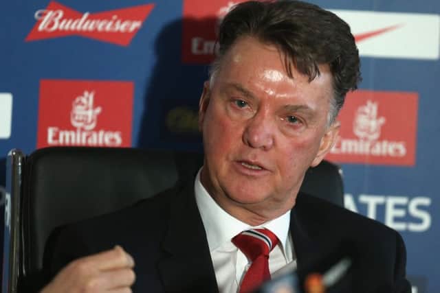Manchester United manager Louis van Gaal stated his frustration with the media during his Press conference yesterday. Picture: Getty