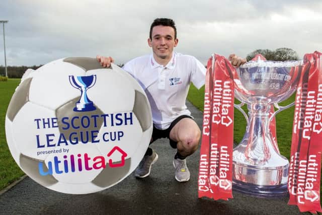 John McGinn tasted League Cup success in 2013 with St Mirren, and the young midfielder hopes to repeat the trick this year with Hibs. Picture: SNS