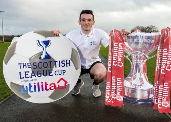 John McGinn tasted League Cup success in 2013 with St Mirren, and the young midfielder hopes to repeat the trick this year with Hibs. Picture: SNS