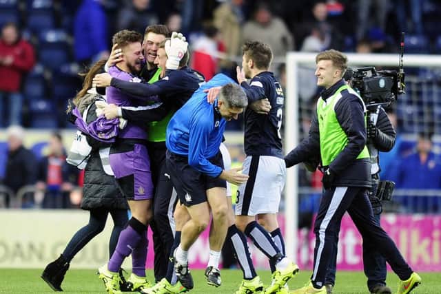 Danny Rogers 1 penalty save hero.