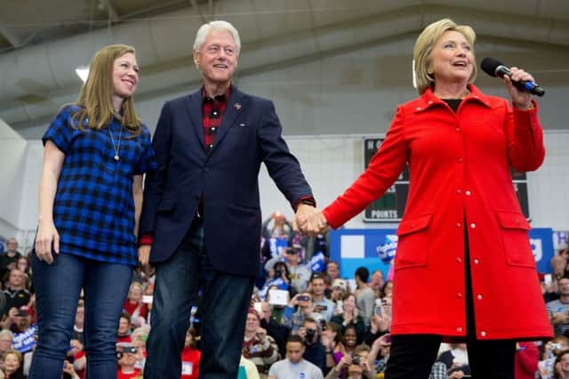 Hillary Clinton was on the campaign trail in Iowa. Picture: AP