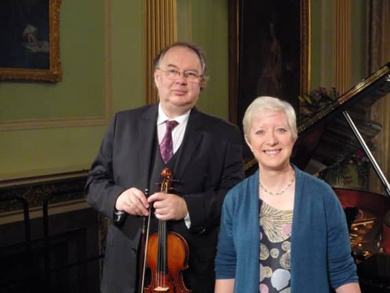 Violinist Erich Hobarth and pianist Susan Tomes