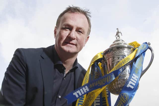 Michael ONeill said Hibs 'are probably going to be favourites to win the League Cup and beat Hearts'. Picture: Steve Welsh