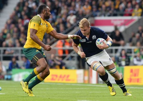 David Denton, in action against Australia, has benefited from his move to Bath. Picture: SNS