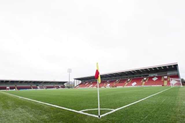 Excelsior Stadium, home of Airdrieonians, will host the cup tie. Picture: SNS