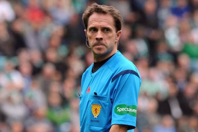 Referee Crawford Allan. Picture: Lisa Ferguson