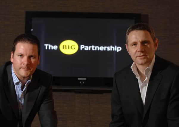 Big Partnership co-founders Alex Barr, left, and Neil Gibson are selling the PR agency. Picture: Robert Perry