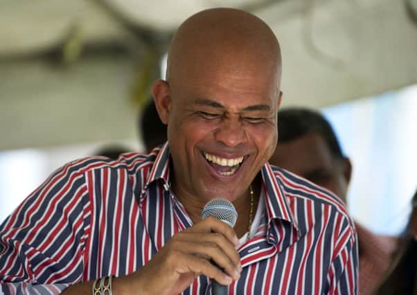 Michel Martelly was an outrageous pop star before becoming Haitis leader. Picture: AFP/Getty Images