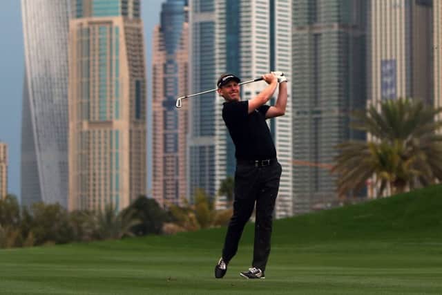 High hopes: Stephen Gallacher won the Omega Dubai Desert Classic in 2013 and 2014. Picture: AFP/Getty
