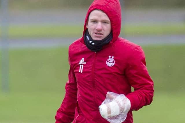 Aberdeen's Johnny Hayes will play against Celtic despite the injury. Picture: Craig Foy/SNS