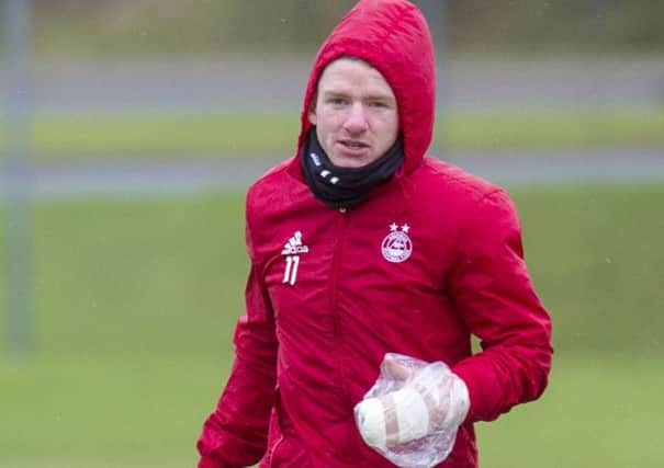 Aberdeen's Johnny Hayes will play against Celtic despite the injury. Picture: Craig Foy/SNS