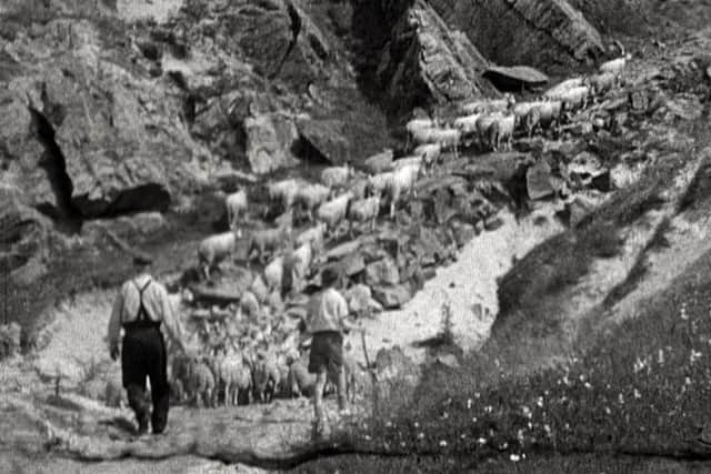 Frame from the recently rediscovered Scottish documentary Lost Treasure, shot in Sutherland and Glasgow, July 1956. Photograph: National Library of Scotland Moving Image Archive
