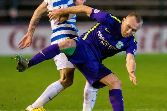 Dylan McGeouch put in another excellent display for Hibs. Pic: SNS