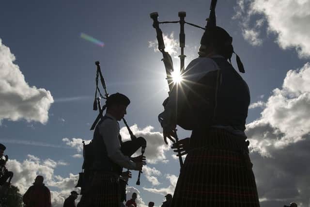 Love them or hate them, you cant get away from bagpipes in Scotland. Picture: Michael McGurk